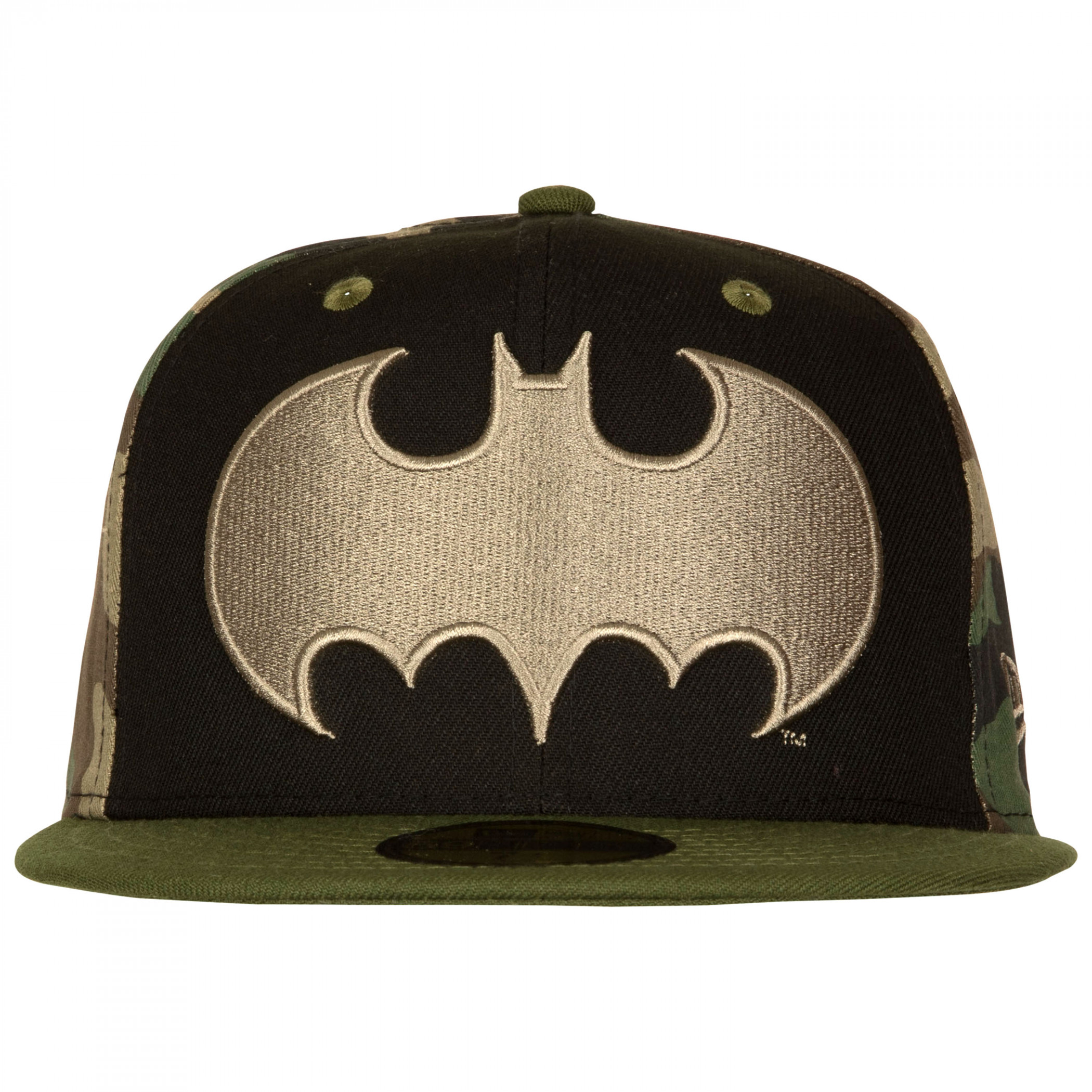 Batman Camo Panel New Era 59Fifty Fitted Hat